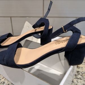 Elegant Navy Blue Women's Heels